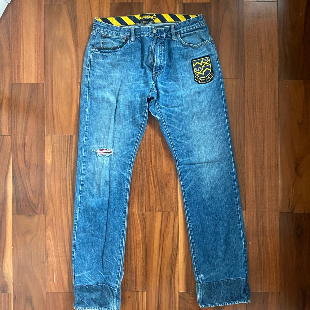 RALPH LAUREN RUGBY DISTRESSED JEANS